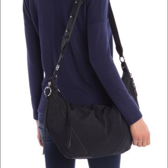 Rebecc Minkoff Nylon hobo black bag new - Picture 2 of 5